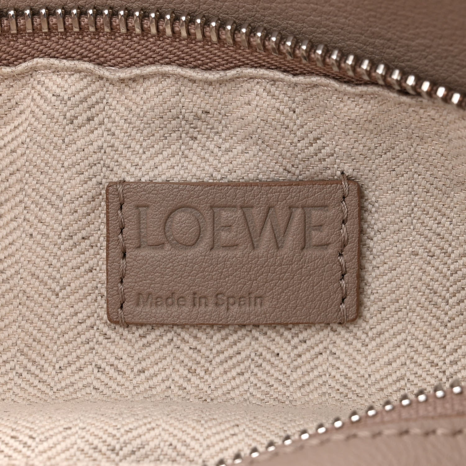 Loewe Calfskin Small Puzzle Bumbag Sand 6 of 9