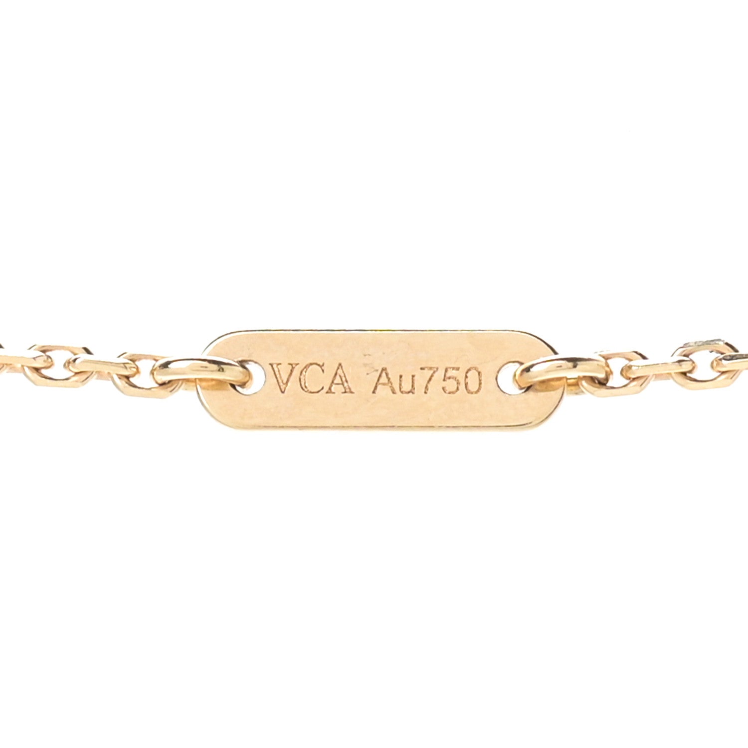 Van Cleef & Arpels 18K Yellow Gold Mother of Pearl Sweet Alhambra Butterfly Pendant Necklace 5 of 7