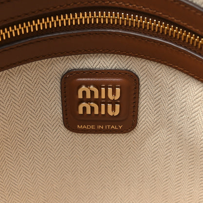 Miu Miu Nappa Patchwork Ivy Bag Cognac 6 of 9