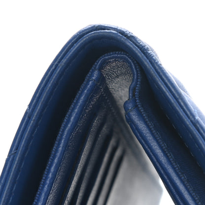 Chanel Lambskin Quilted Medium Flap Wallet Royal Blue 16 of 16