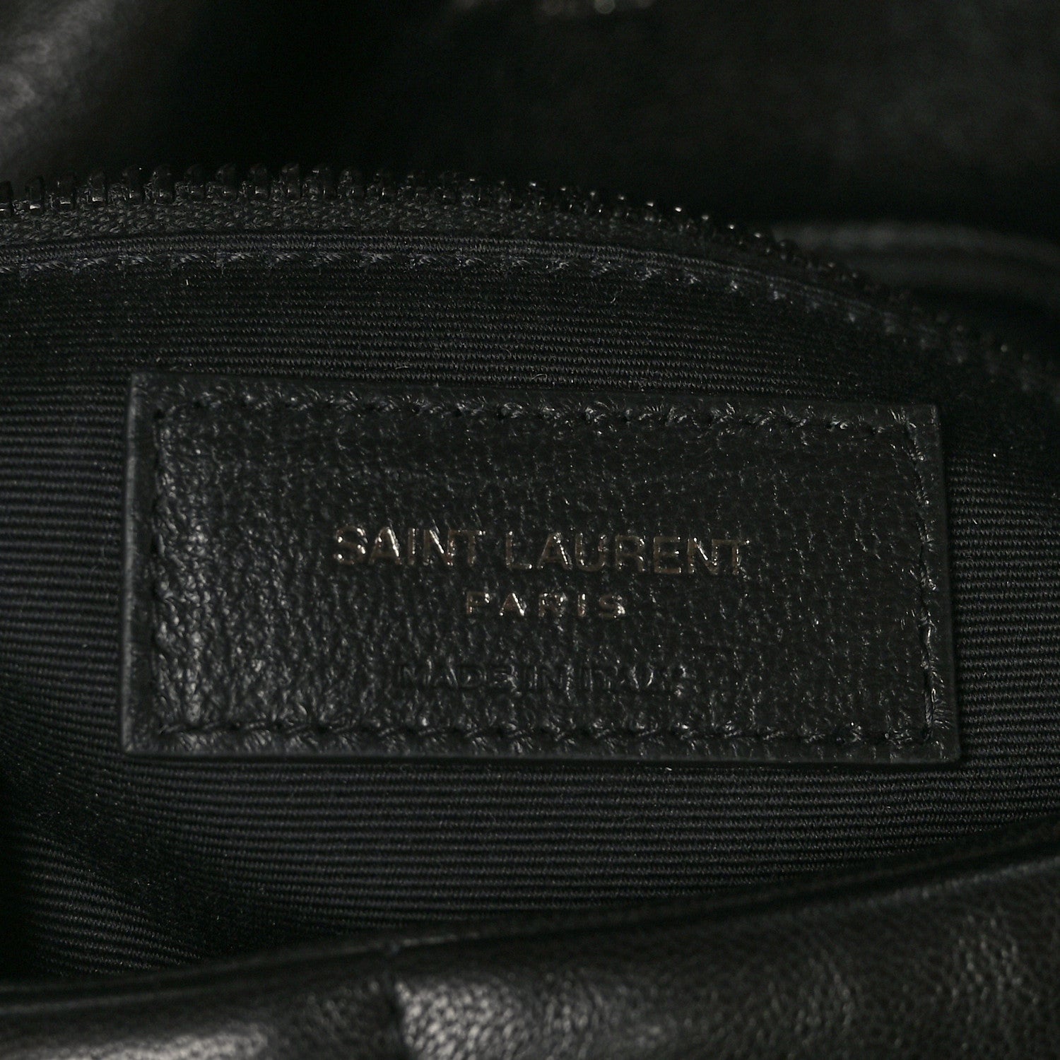 Saint Laurent Lambskin Quilted Monogram Monochrome Medium Loulou Puffer Chain Satchel Black 6 of 8