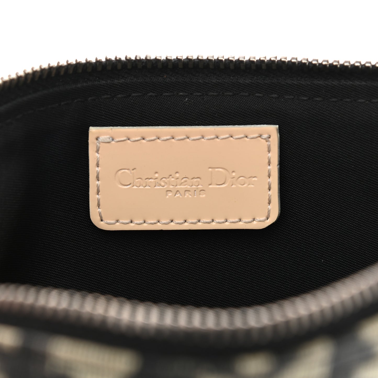 Monogram Mini Saddle Pochette White Blue