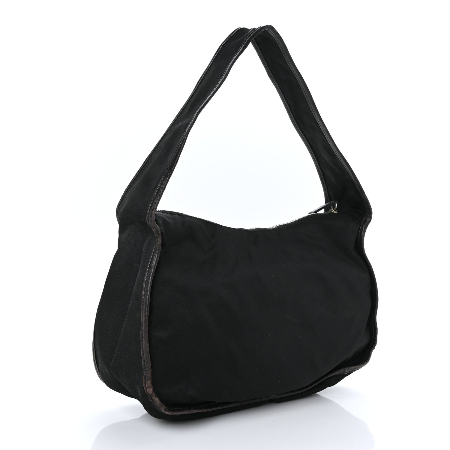 Prada Tessuto Nylon Hobo Black 2 of 9
