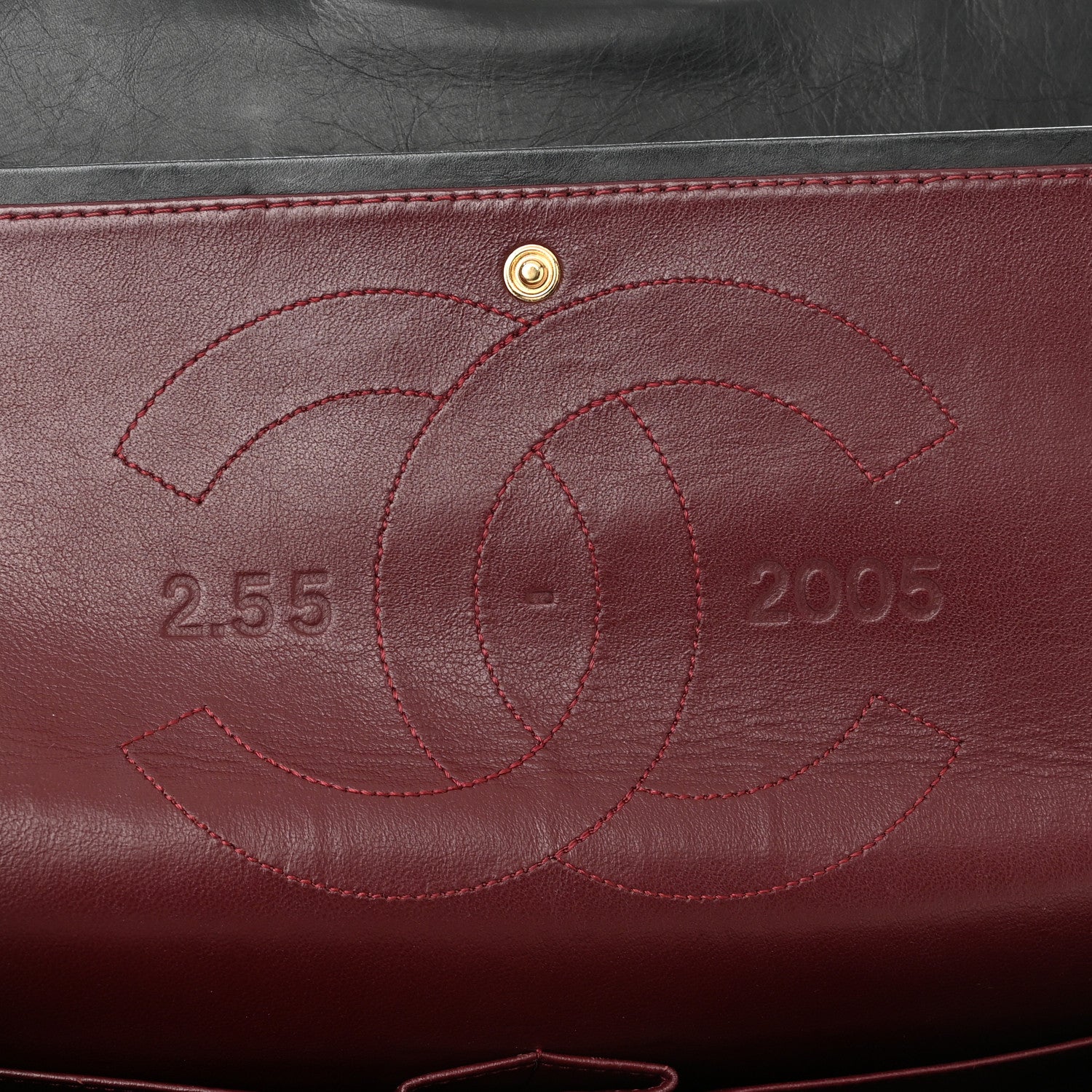 Chanel Aged Calfskin Quilted 50th Anniversary 2.55 Reissue 227 Flap Black 6 of 11