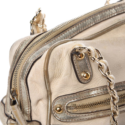 Gucci Goatskin Small Capri Bowler White Gold 8 of 23