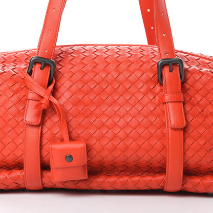 Bottega Veneta Nappa Intrecciato Montaigne Rings Satchel Red 8 of 15