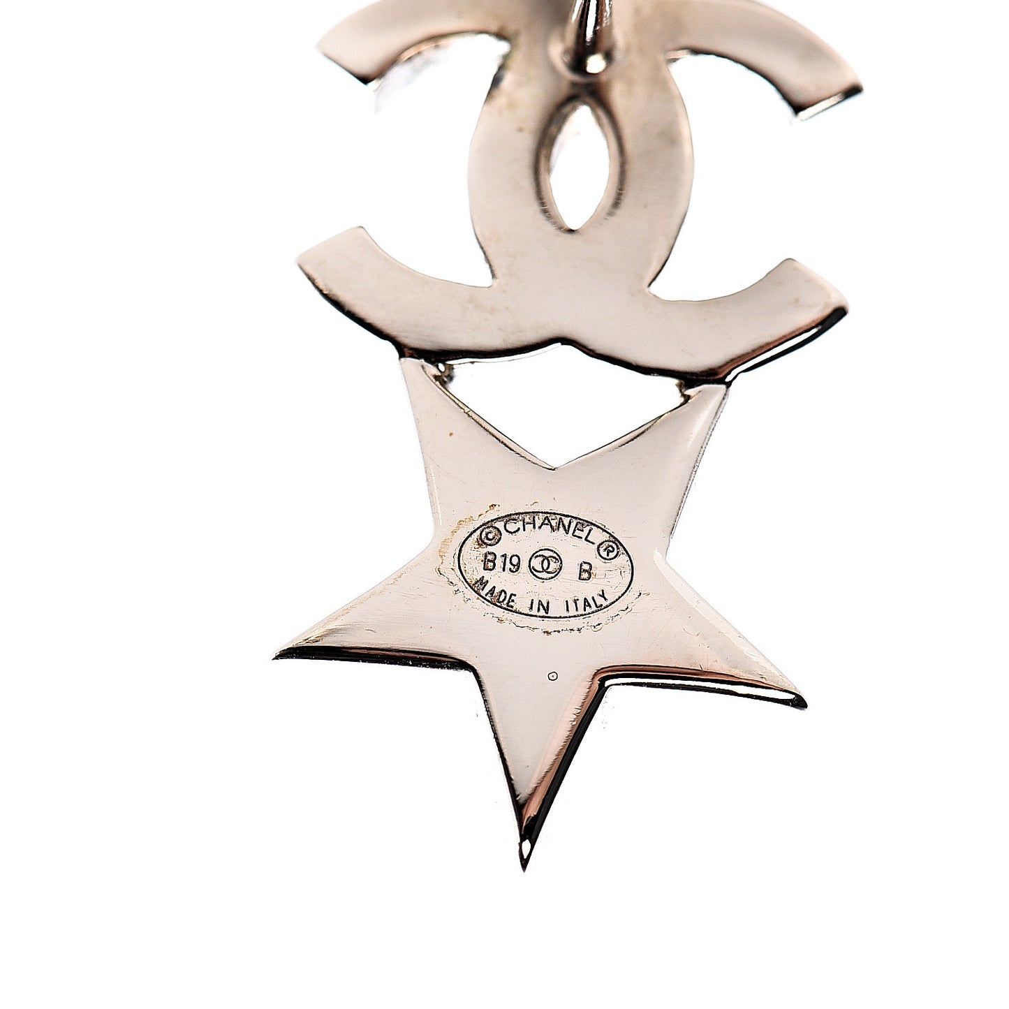 Crystal Pearl Charming Winter CC Star Heart Earrings Gold