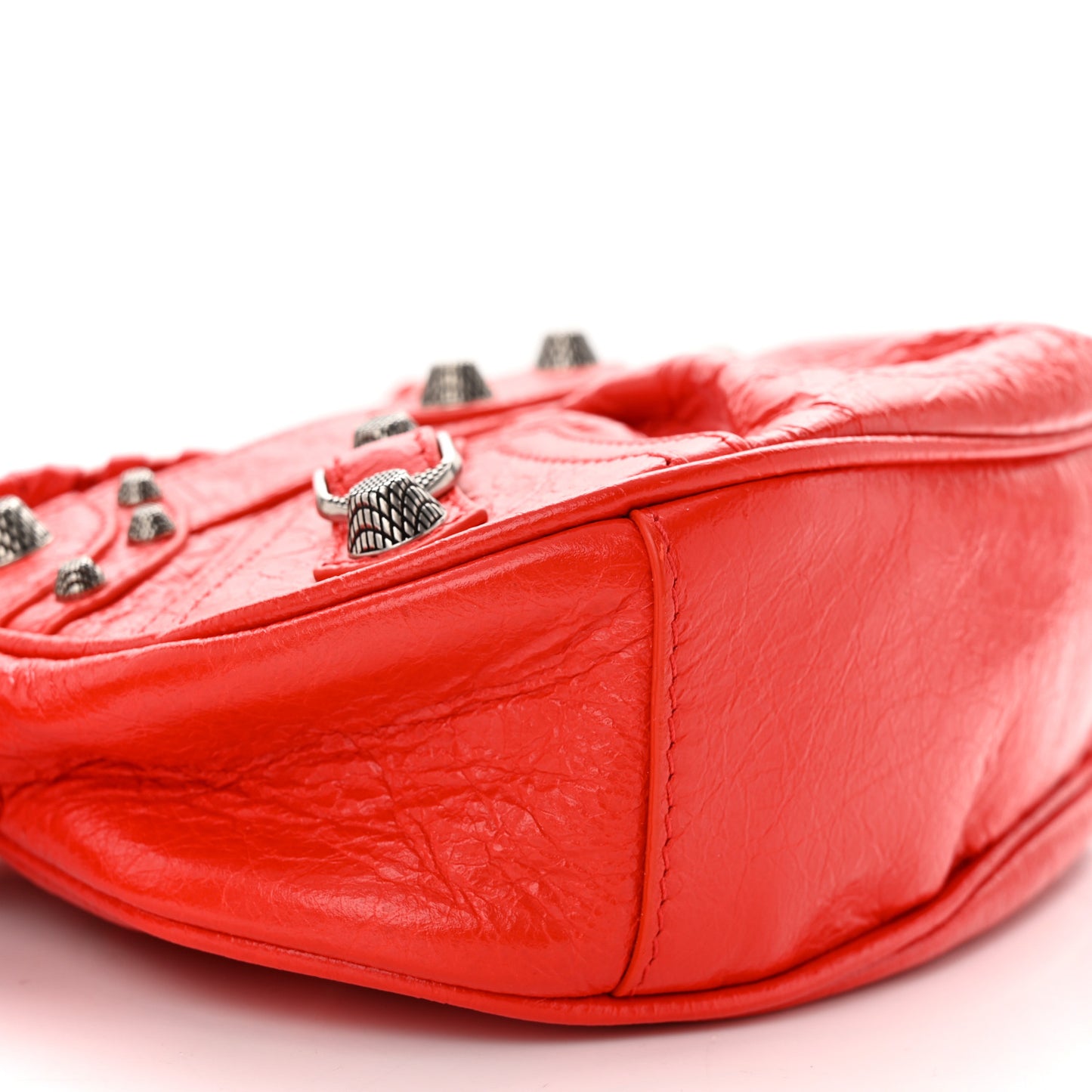 Agneau Arena Le Cagole Shoulder Bag XS Tomato Red