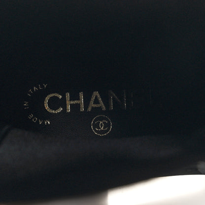 Chanel Patent Cap Toe Short Boots 38 Black 8 of 8