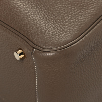 Hermes Taurillon Clemence Lindy 26 Etoupe 9 of 14