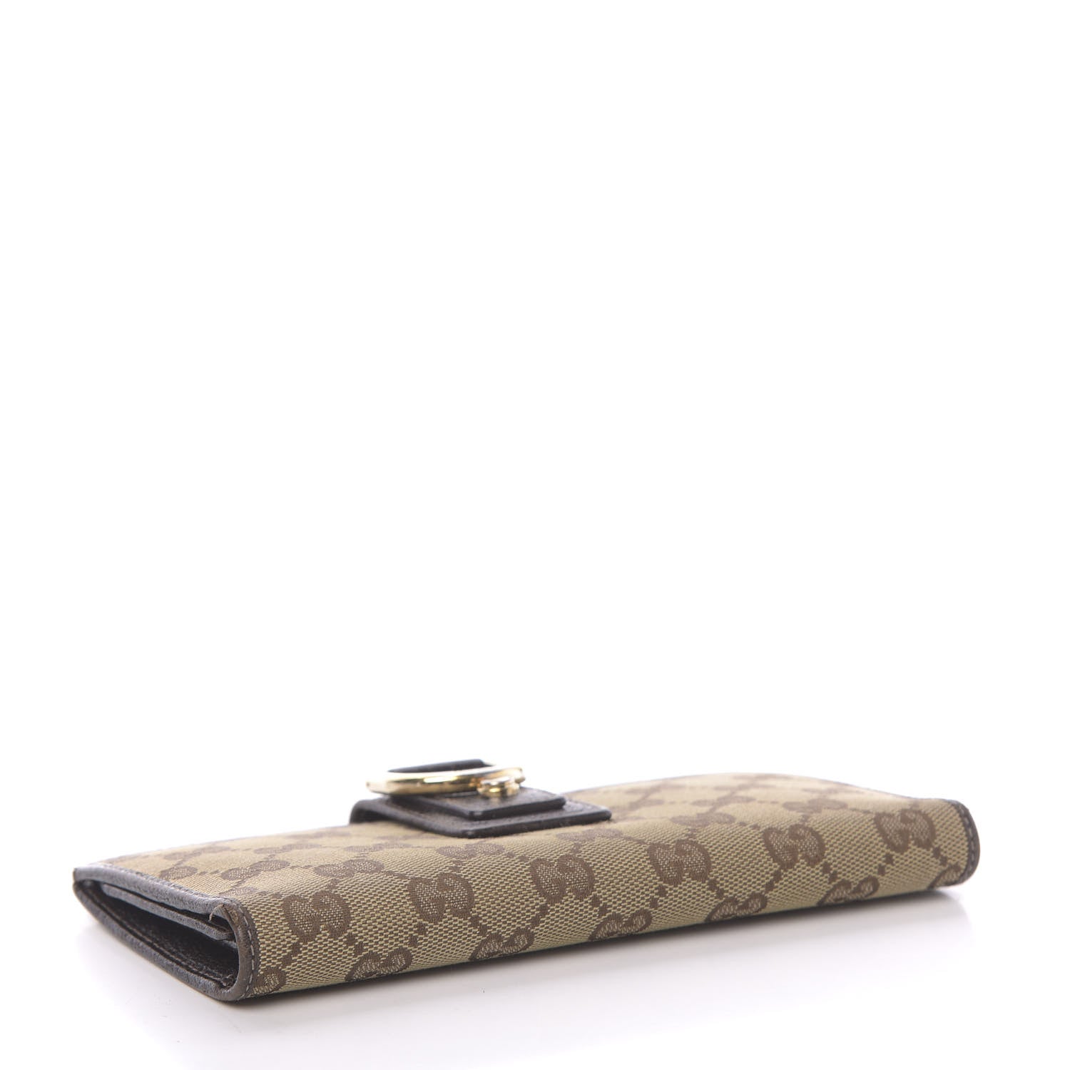 Gucci Monogram Abbey Continental Wallet Dark Brown 4 of 15