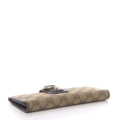 Gucci Monogram Abbey Continental Wallet Dark Brown 4 of 15