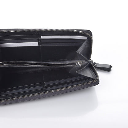 Valentino Garavani Nylon Camouflage Rockstud Zip Around Wallet Black 5 of 9