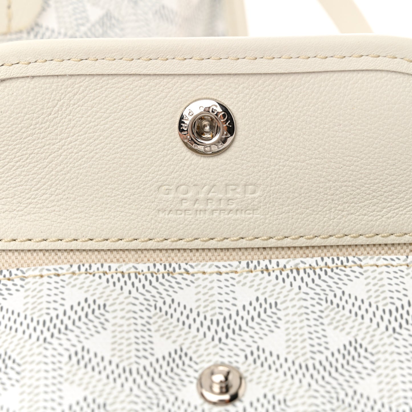 Goyardine Reversible Mini Anjou White