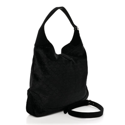 Gucci Velvet Large Jackie 1961 Shoulder Bag Black Black 3 of 10