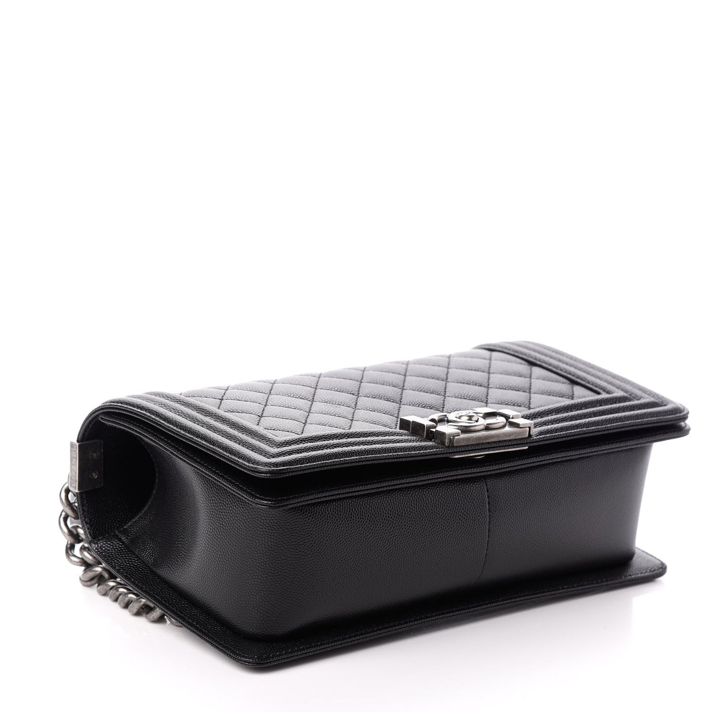 Caviar Quilted Medium Boy Flap Black