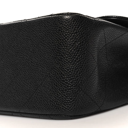 Chanel Caviar Quilted Jumbo Double Flap Black 10 of 11
