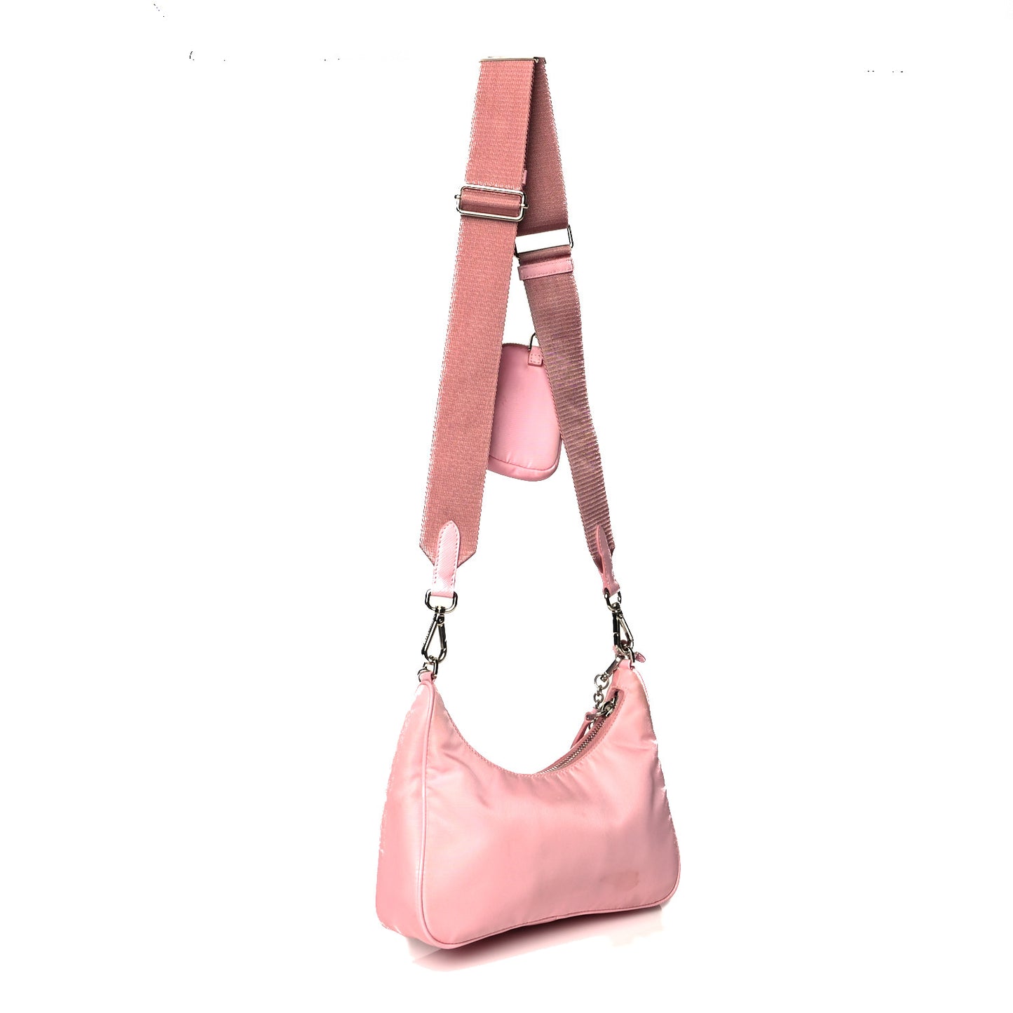 Nylon Re-Edition 2005 Shoulder Bag Rosa