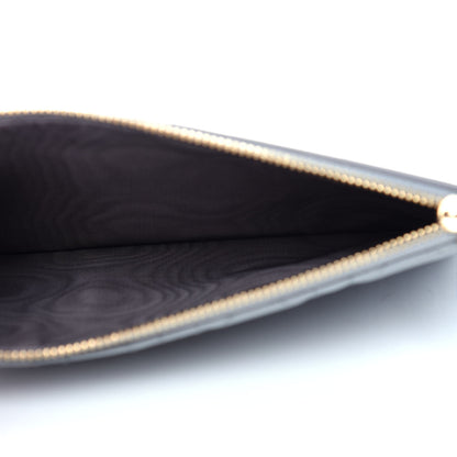 Christian Dior Lambskin Cannage Large Lady Dior Zip Wallet Grey 5 of 8