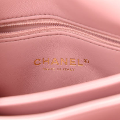 Chanel Lambskin Quilted Color Match Small Flap Light Pink 6 of 11