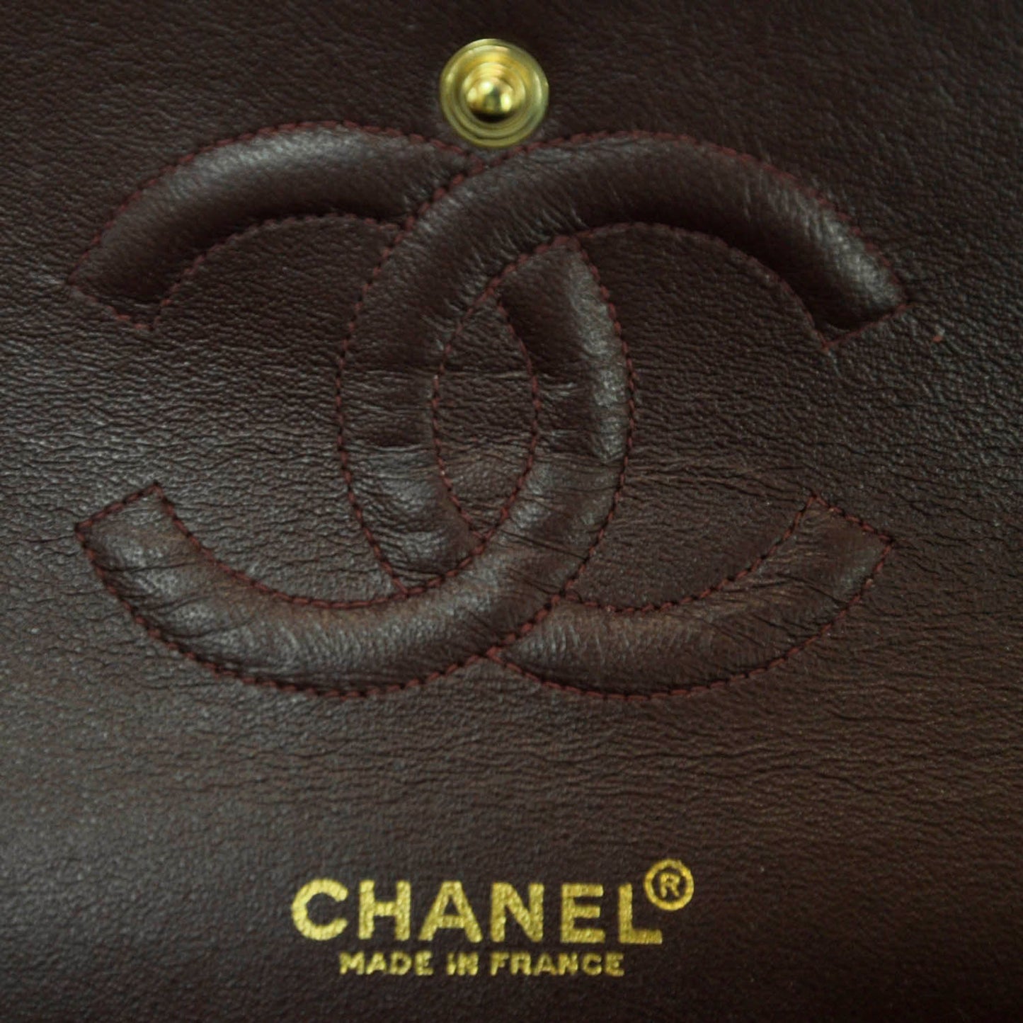 Lambskin Quilted Small Double Flap Black