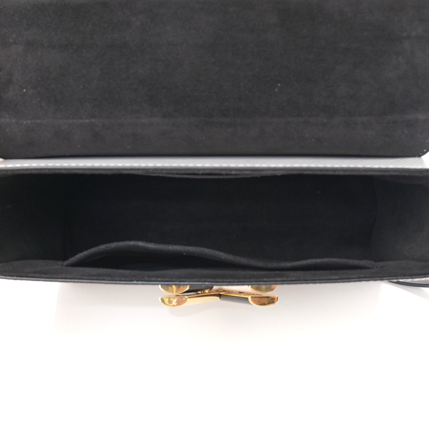 Epi Tortoiseshell Twist Shoulder Bag MM Black White