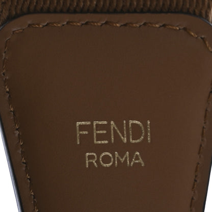 Fendi Ribbon Vitello King FF 1974 Adjustable Strap You Marrone Pink 3 of 5