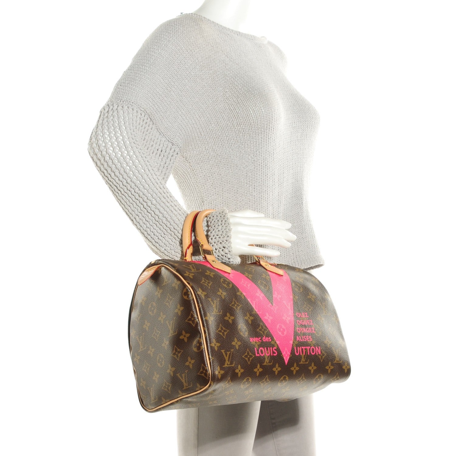 Louis Vuitton Monogram Speedy 30 V Grenade 2 of 7