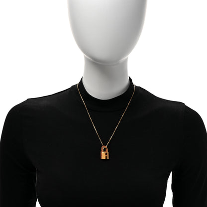Hermes Swift Small O'Kelly Pendant Necklace Gold 2 of 7