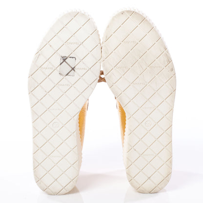 Chanel Lame Creeper Sneakers 39 Gold 6 of 10