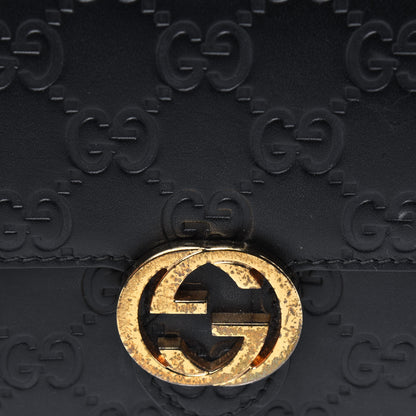 Gucci Guccissima Icon Chain Wallet Black 4 of 4