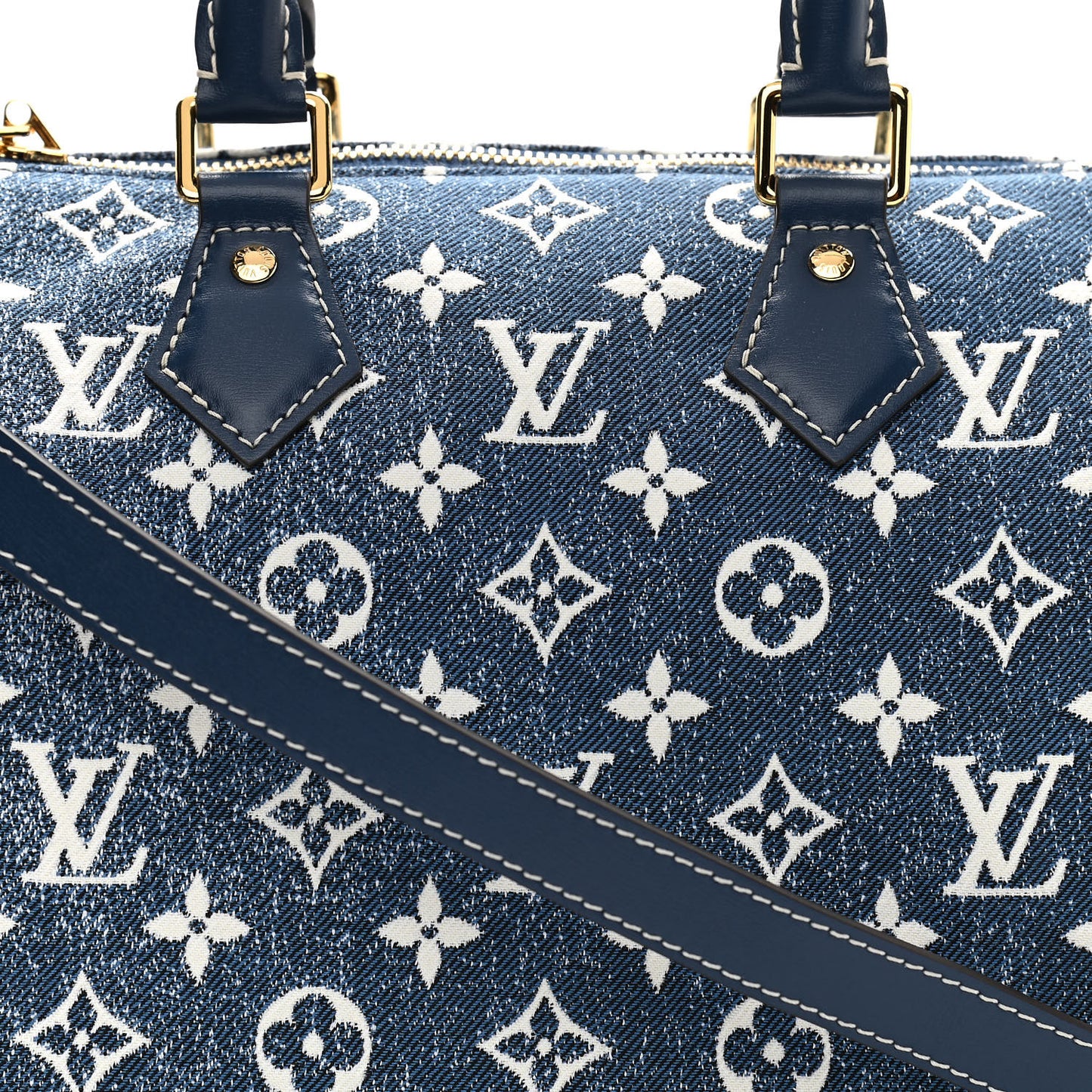 Monogram Jacquard Denim Speedy Bandouliere 25 Bleu