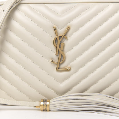 Saint Laurent Calfskin Matelasse Monogram Lou Camera Bag Crema Soft 8 of 8