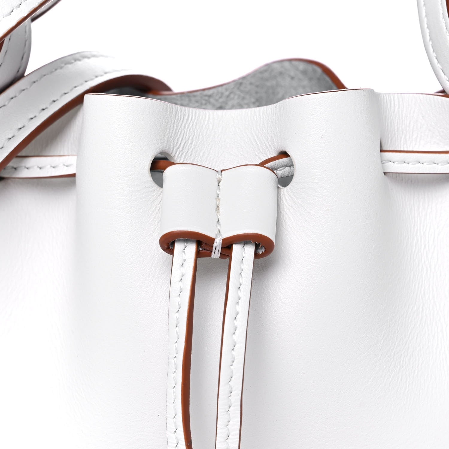 Loewe Calfskin Nano Balloon Bucket Bag Soft White 8 of 11