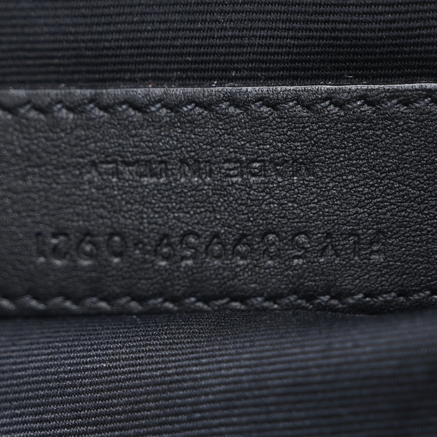 Grain De Poudre Monogram Belt Bag Black