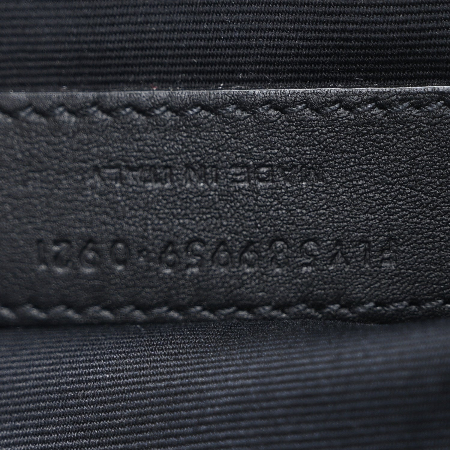 Saint Laurent Grain De Poudre Monogram Belt Bag Black 7 of 10
