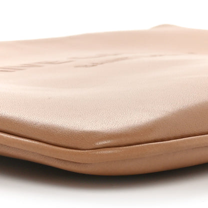 Saint Laurent Calfskin Rive Gauche Zipped Pouch Vintage Brown Gold 9 of 11