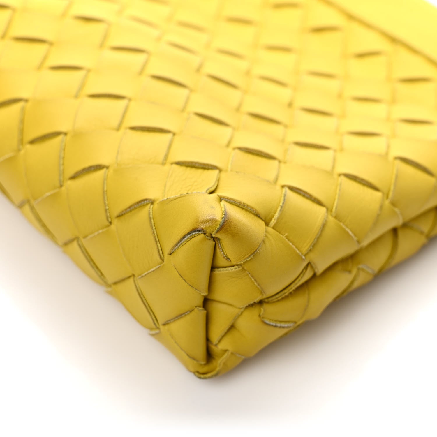 Bottega Veneta Nappa Intrecciato Flat Zip Pouch Buttercup 8 of 8