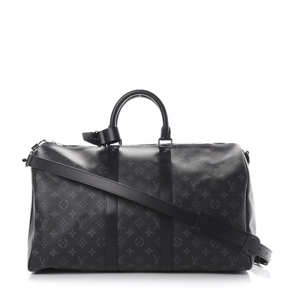 Louis Vuitton Monogram Eclipse Keepall Bandouliere 45 1 of 16