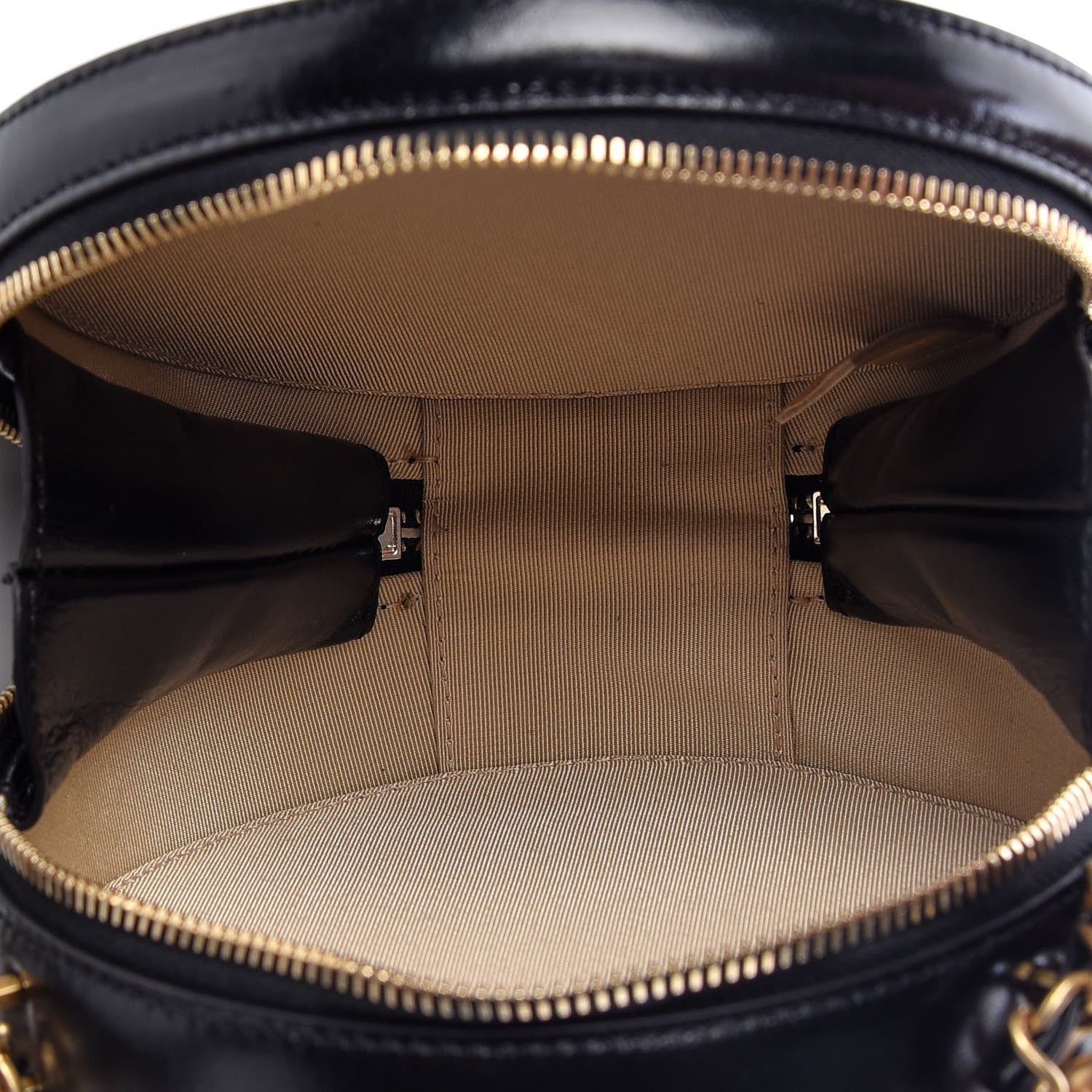 Chanel Glazed Calfskin Round As Earth Evening Bag Black 5 of 7