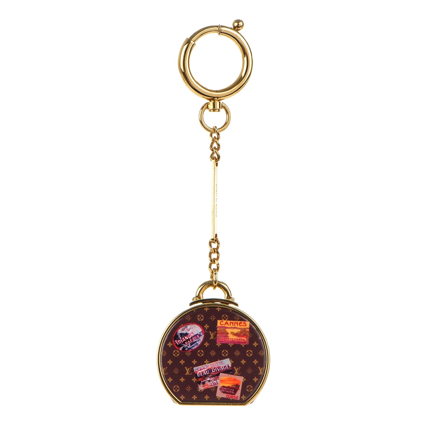 Louis Vuitton Monogram Hat Box Keychain 1 of 5