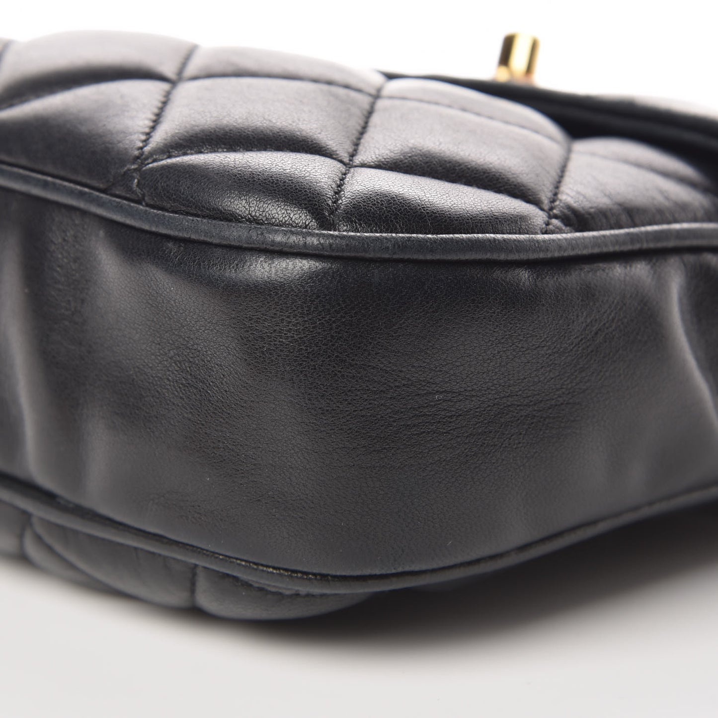 Lambskin Quilted Mini Flap Black