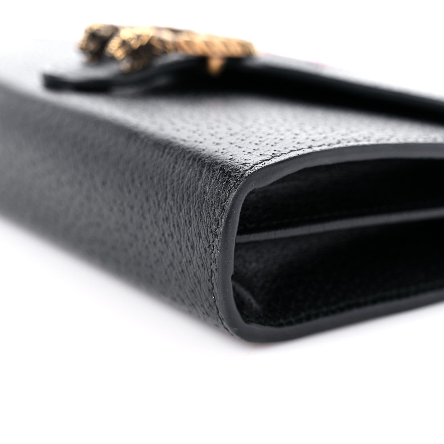 Gucci Calfskin Web Mini Dionysus Chain Wallet Black 8 of 11