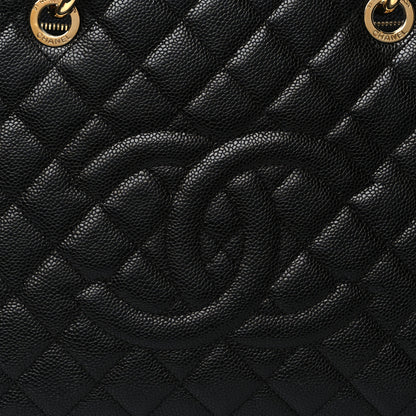 Chanel Caviar Quilted XL Grand Shopping Tote GST Black 8 of 11