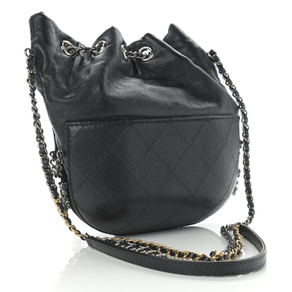 Chanel Calfskin Quilted Small Gabrielle Bucket Black 3 of 11