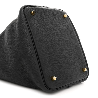 Hermes Taurillon Clemence Picotin Lock 22 MM Black 9 of 10