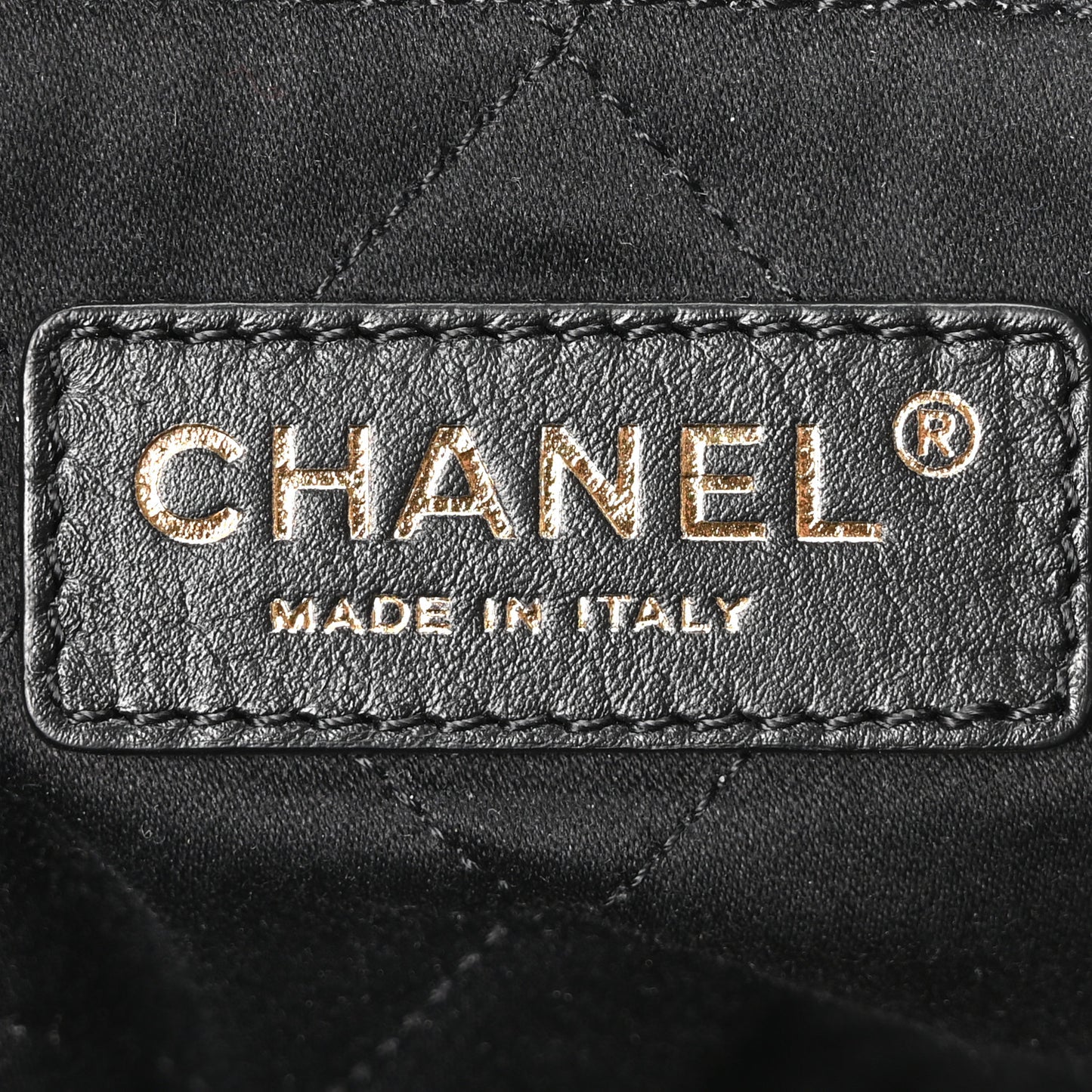 Shiny Calfskin Quilted Small Chanel 22 Black