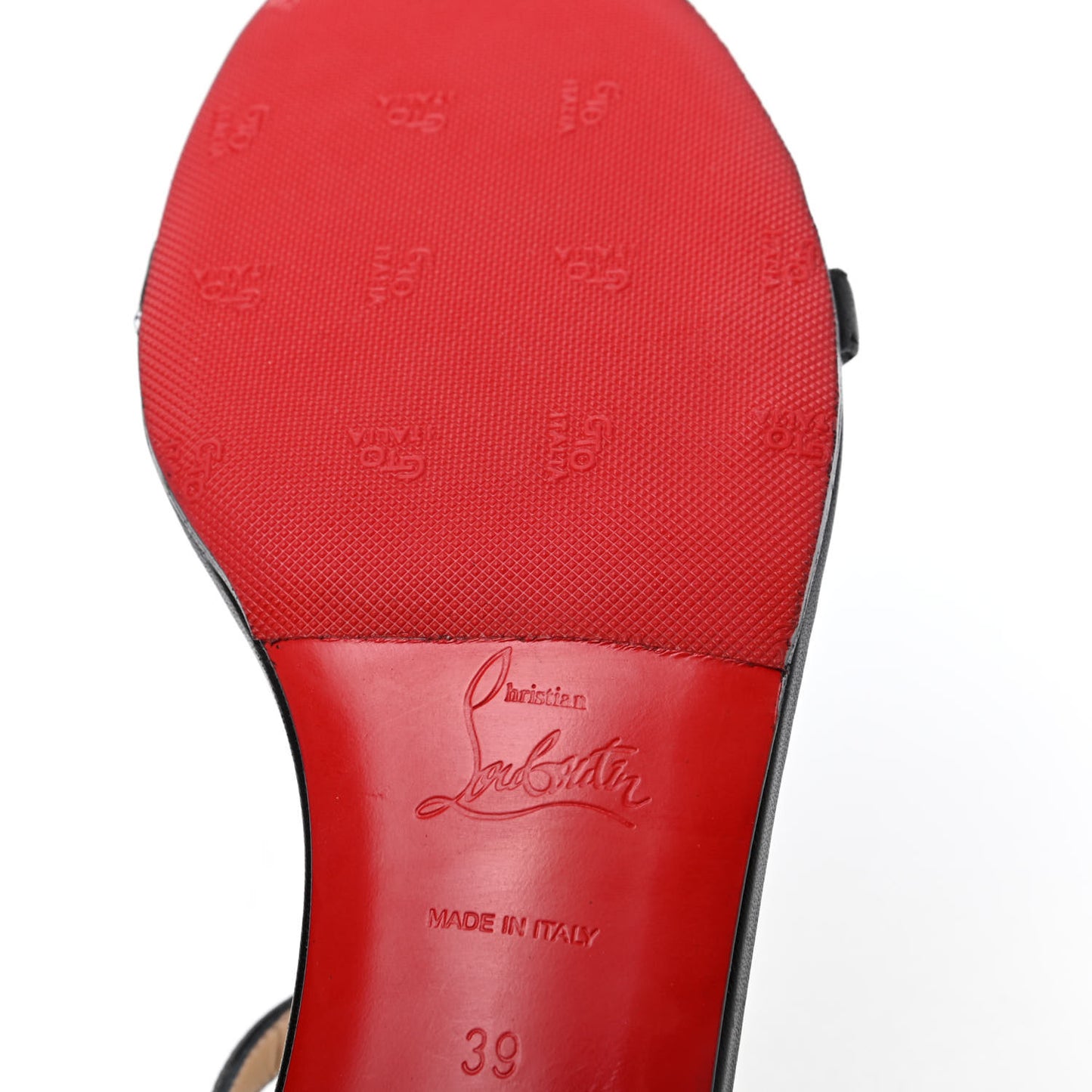 Nappa Kaleidra 25 T-Strap Sandals 39 Black