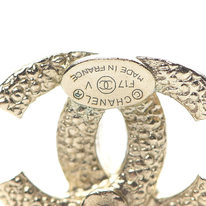 Chanel Crystal CC Earrings Gold 4 of 5