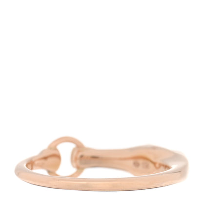 Hermes 18K Rose Gold Diamond TPM Galop Ring 53 6.5 4 of 5